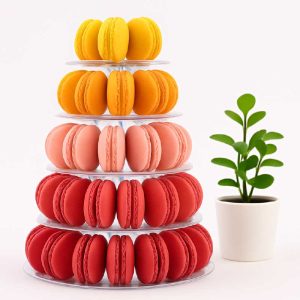 macarons cu aroma de lamaie, zmeura si capsuni